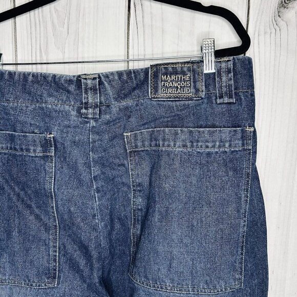 Vtg Marithe Francois Girbaud Denim Jeans Sz 42x35 Y2K Baggy Blue Shuttle Tape - Picture 15 of 16